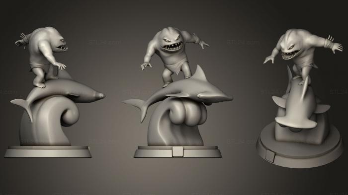 Figurines heroes, monsters and demons (Tidehunter, STKM_1333) 3D models for cnc